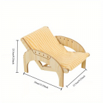 Kokkupandav kassi voodi k&otilde;rgendatud lemmiklooma lamamistool sooja pl&uuml;&uuml;sist padjaga 15.35*9.25*9.25in kollane