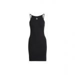 Adidas Originals Trefoil Triibulise Logotr&uuml;kiga Bodycon Cami Kleit Naiste Kleit Must IB7401 2XS