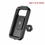 Waterproof Case Bike Motorcycle Phone holder Handlebar Rear View 4.7 to 6.8" Cellphone Mount Bag Motorbike Scooter Phone Stand