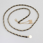 Naiste kleit Kafuu dekoratiivne &uuml;likond konks Reguleeritav &otilde;huke v&ouml;&ouml; Moe v&ouml;&ouml; kandmine riba metallist v&ouml;&ouml; kett v&ouml;&ouml;kohalt pingul must