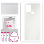 apgo MATTE Protective Skin Sticker for the back compatible with Tecno Pova, Wrap Film, Hydrogel Film, Flexible, Soft TPU with positioning layer easy i