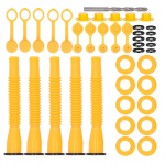 Gaasiotsiku komplekt, lekkevastane HDPE painduv 8,1-tolline voolik, gaasiotsiku vahetus mudelitele 1 2 10