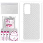 apgo Protective Skin Sticker for the back compatible with Xiaomi Redmi Note 11E, Wrap Film, Foil, Vinyl - Pattern Transparent Carbon