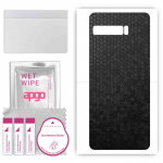apgo Protective Skin Sticker for the back compatible with Asus ROG Phone 3 ZS661KS, Wrap Film, Foil, Vinyl - Pattern Black Honeycomb