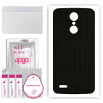 apgo Protective Skin Sticker for the back compatible with LG K8 (2017), Wrap Film, Foil, Vinyl - Pattern Matrix