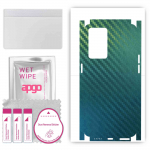 apgo Protective Skin Sticker for the back+sides compatible with Oppo Reno7 PRO, Full Wrap Film, Foil, Vinyl - Pattern Carbon Chameleon CAKA1