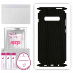 apgo Protective Skin Sticker for the back+sides compatible with Samsung Galaxy S10 Plus, Full Wrap Film, Foil, Vinyl - Pattern Matrix