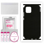 apgo Protective Skin Sticker for the back+sides compatible with Samsung Galaxy A03, Full Wrap Film, Foil, Vinyl - Pattern Matrix