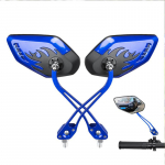 Jalgratta Lenkstang Tagavaatepeegel Reguleeritav P&ouml;&ouml;ratav Tagurduspeegel Elektrijalgratas Roller blue