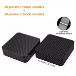 SEAMETAL Automati kinnituskleebised Universaalne isekleepuv kinnitus auto p&otilde;randamati klambrid kleeplint BMW X3 X5 Mercedes Benz jaoks 10pcs must