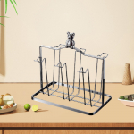 Tassikuivatushoidik T&ouml;&ouml;tasapinnaline Vannitoa Kohvikruus Peotarbed Raudklaas argent