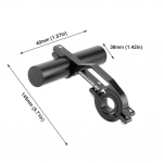 Jalgratta juhtraua pikendus Maanteeratta integreeritud k&auml;epideme pikendusvarras Jalgrattaarvuti kerge mobiiltelefoni hoidik, mis sobib 20 kuni 30 mm k&auml;epidemetega 10cm