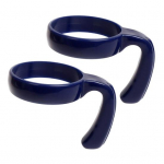 2 tk trumli k&auml;epideme kinnitus Ergonoomilise k&auml;epidemega libisemisvastased autotopsihoidjad BPA-vabad reisikruusi k&auml;epidemed 20/32 untsi trumlitopsi tarvikute jaoks 20oz valge