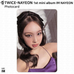 Nayeoni 1. minialbum I'm Nayeon ametlik fotokaart Visiitkaart Selge postkaart Photocard #01 - ver. I'M