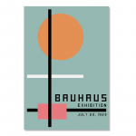 Abstraktsed Bauhausi n&auml;ituse plakatid Moodne geomeetriline Jaapan P&otilde;hjamaade seinakunst L&otilde;uendimaaling Prindib pilte elutoa sisekujunduseks 40x60cm No Framed
