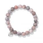 K&auml;sitsi valmistatud looduslikust kivist Lotus Ohm Buddha helmed K&auml;ev&otilde;ru Roosa Sebra Stone Lootose v&otilde;lu K&auml;ev&otilde;ru naistele Meestele Jooga ehted Kingitused