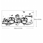 Seinakleebis Puu loomad Magamistoa &ouml;&ouml;kull liblikas Seinakleebis Kodukaunistus Elutoa liblikas Ki jaoks