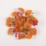 Fall Candle Garland,with Eucalyptus Leaves, Artificial Easy to Use Flower Decorations for Wedding