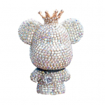 Rhinestone Bear auto &otilde;huava &otilde;huv&auml;rskendaja pika kinnitusega p&uuml;siva l&otilde;hnaga l&otilde;hnaeemaldusklambri t&uuml;&uuml;p must