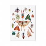 Liblikas lepatriinu Caterpillar Spring Moth plakatid ja tr&uuml;kised Kaasaegsed taimel&otilde;uendimaalid Seinakunst elutoa sisekujunduseks 21x30cm No Framed