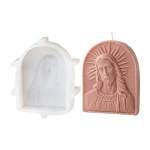 Suur 3D k&uuml;&uuml;nlavorm aroomiteraapia ornament vormi valmistamiseks Paindlik silikoonvorm meditatsiooniks kodukaunistamise meisterdamiseks 1