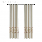 1 TK NAPEARL 70-80% varjundiga beež Mugav pimendav kardin tikitud elegantse l&auml;bipaistva kardinaga magamistoa elutoa sisekujunduseks W100cm x L200cm beež
