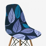 Lilletr&uuml;kiga koorega toolikatted Elastne istmepadja katte kaitse toolidele Sisseehitatud k&ouml;&ouml;k elutuba kodukaunistuseks 1 tk