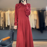 Naiste ka&scaron;miirkleit Qinghe ka&scaron;miir 70% vill 30% ka&scaron;miir naiste s&uuml;gistalvine ka&scaron;miirkleit pehme ja soe XL punane