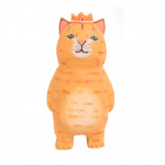 K&auml;sitsi valmistatud armas kass, puidust nikerdatud kaunistused, maalitud puidust kassi kujukesed, t&ouml;&ouml;lauakaunistus Lucky Cat skulptuur lauakaunistus