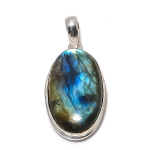 Labradorite Gemstone Handmade 925 Sterling Silver Jewelry Pendant 1.81 e4l58