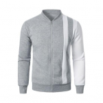 S&uuml;giskevadine meeste jope, krae, t&otilde;mblukk, pikad varrukad, v&auml;rviga kokkusobiv elastne mansett &auml;&auml;riskardigan Slim Fit sportmantel XXL khaki