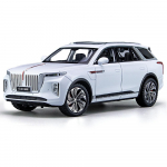 1/24 Scale Hongqi HS9 sulamist survevalu metallmudel auto K&otilde;rge simulatsiooniga S&otilde;iduki heli ja valgus Tagasit&otilde;mmatav Kollektsioon Lastele M&auml;nguasjad Kingitused valge