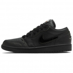 Air Jordan 1 Low SE Black Cat Maskotiga Unisex Tossud Vapor-Green HM3690-001 44