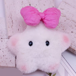 Uus armas Bow Star Squeak Ripats Star Kirby Plush Doll Plush Toy ripats roosa