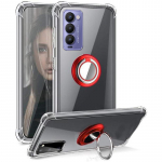 L&auml;bipaistev p&otilde;rutuskindel r&otilde;ngashoidjaga telefonikott Tecno Camon 30 20 Pro19 Neo 18 Premier 17P 17 16 Premier jaoks, &otilde;hkpadjaga l&auml;bipaistev tagakaas Camon30 Premier 5G punane