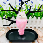 Ehted armas pl&uuml;&uuml;sis Little Fox v&otilde;tmehoidja Naise kott ripats Loomingulised kingitused kaunistused v&otilde;tmehoidja kollane