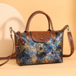 Naiste mood tr&uuml;kitud Crossbody k&auml;ekott Uus Hiina stiilis retrokott Naiste kott sinine