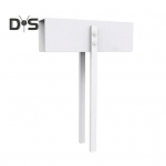 Metallist kahepoolne ukselukk roostekindel korrosioonikindel paigaldusvaba lastekaitse riidekapi kapi ukse lukutarvikud valge