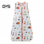 Beebi magamiskott 6&ndash;24 kuud orgaanilisest puuvillast kantav varrukateta tekk TOG 0,5 kahe lukuga v&auml;ikelaste magamiskott Kerged magamiskotid S punane