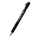 KOKUYO Mehaaniline pliiats, terav TypeM kummist k&auml;epide 1,3 mm roheline PS-P401G-1P black