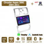 Android Carplay autoraadio Chrysler Aspen 300C jaoks 2004-2011 Multimeediam&auml;ngija peaseade Stereo GPS-navigatsioon BT WIFI 2+32GB 2+32GB