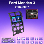 2 DIN Android Auto Raadio Ford Mondeo 3 2004-2007 jaoks Multimeedia M&auml;ngija Peaseade Stereo GPS Navigatsioon WIFI 1+16GB 1+16GB,A blue