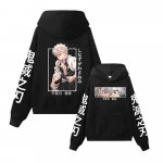 Demon Slayer Anime Kapuutsiga Dressipluus Shinazugawa Sanemi Prindiga Kapuutsiga Meeste Naiste Riided Vabaaja Lai Streetwear Harajuku Unisex Dressipluus L