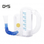 Stimuleeriv spiromeeter 5000 ml mahum&otilde;&otilde;tmine voolukiiruse indikaatoriga S&uuml;gava hingamise treener &Otilde;pilased Lapsed T&auml;iskasvanud Eakad Kopsutreeningseade valge