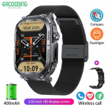 SACOSDING Kompass Nutikell Mehed 3ATM Veekindel 2,02 Kompassiga LED Taskulamp V&auml;lisspordi Fitness J&auml;lgimine S&uuml;damer&uuml;tm Nutikell