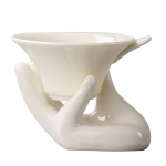 Multifunktsionaalne Creative Ceramic Tea Infuser Tees&otilde;el Teen&otilde;ud K&ouml;&ouml;gitarvikud Teekomplekt Filter Valge portselanist filter Lekib