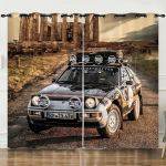 3D Luksuslikud Moodsad Luksuslikud Sportautod Lahedad poisid 2 t&uuml;kki Varjutav tumenev kardin elutuppa Magamistoa K&ouml;&ouml;gi Kodukonksu sisekujundus 100W130H(CM)40x51in&Rod Pocket