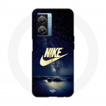 Coque Maniacase pour Oppo A77 5G nike logo dor&eacute; nuit &eacute;toil&eacute;