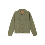 Levis &uuml;hev&auml;rviline polo kraega pikkade varrukatega vabaaja jakk Meeste jakid Oliiviroheline 72334-0632 S