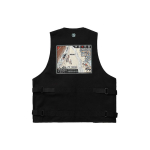 Li Ning Bad Five Taktiline Prindiga Hingav Vabaaja Vest Unisex Vestid Must AMDR009-1 L